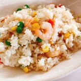 炊飯器で簡単 幼児食取り分け 冷凍保存 エビピラフ